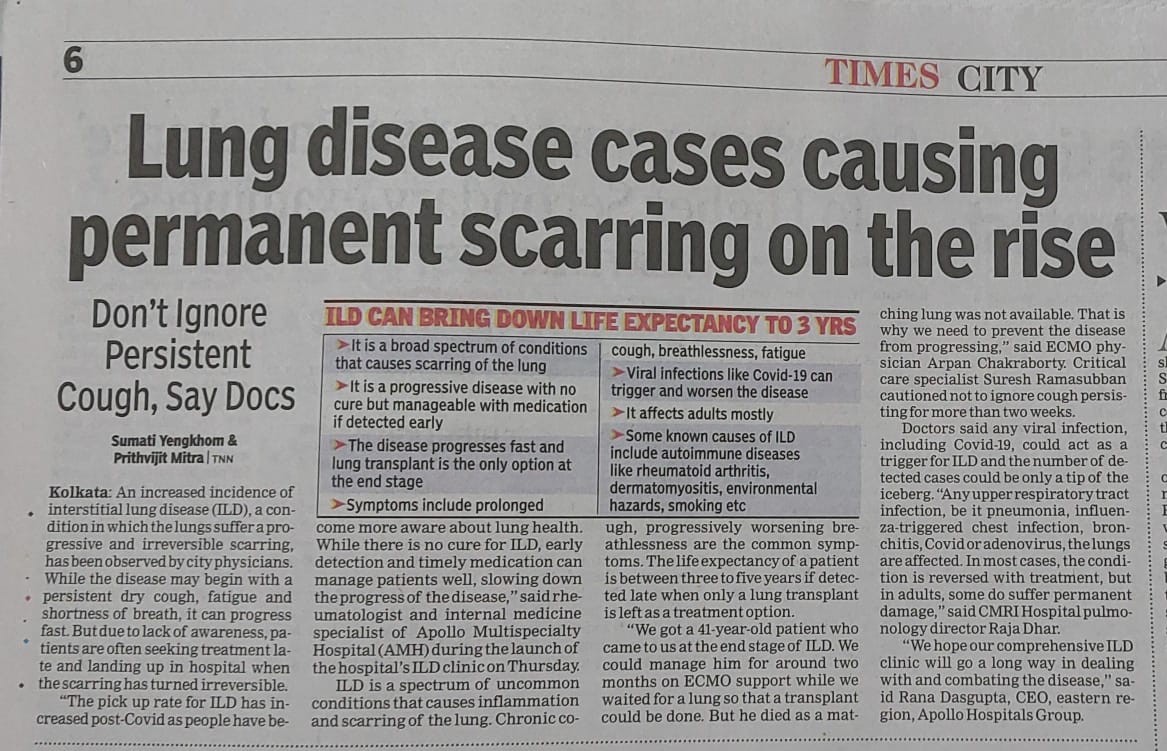 Lung disease cases causing permanent scarring on the rise